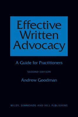 bokomslag Effective Written Advocacy