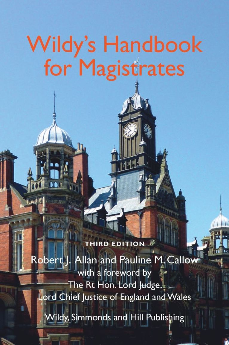 Robert J Allan, P. M. Callow - Wildy's Handbook for Magistrates, Häftad