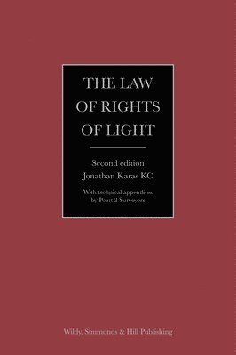 bokomslag The Law of Rights of Light