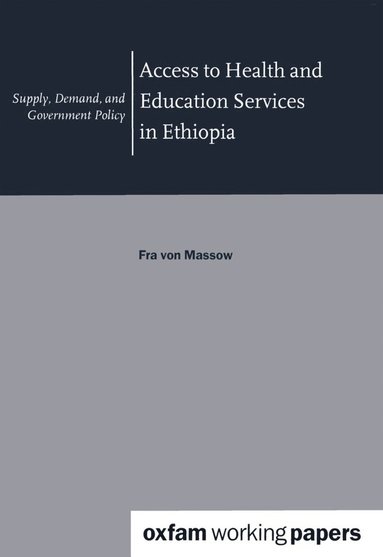 bokomslag Access to Health and Education Services in Ethiopia