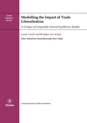 Modelling the Impact of Trade Liberalisation 1