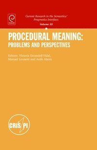 bokomslag Procedural Meaning: Problems and Perspectives