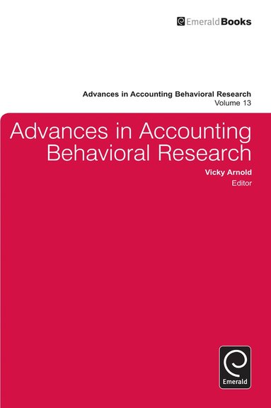 bokomslag Advances in Accounting Behavioral Research