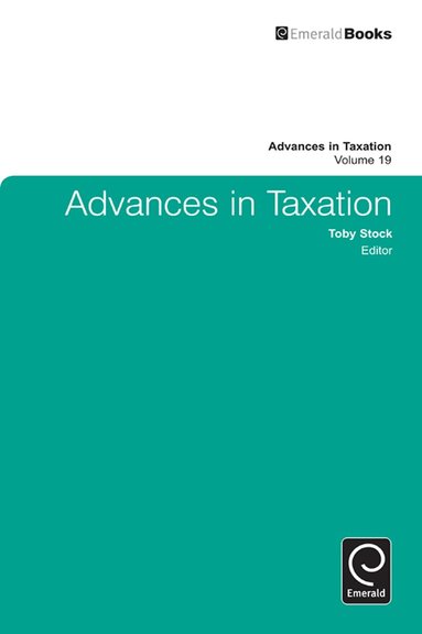 Toby Stock - Advances in Taxation, Inbunden