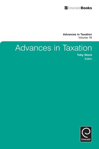 bokomslag Advances in Taxation