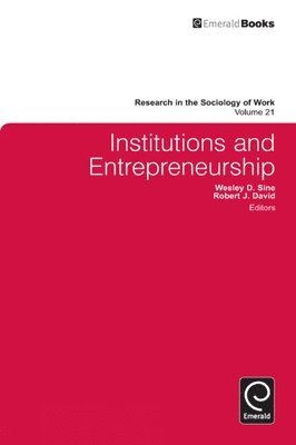 bokomslag Institutions and Entrepreneurship