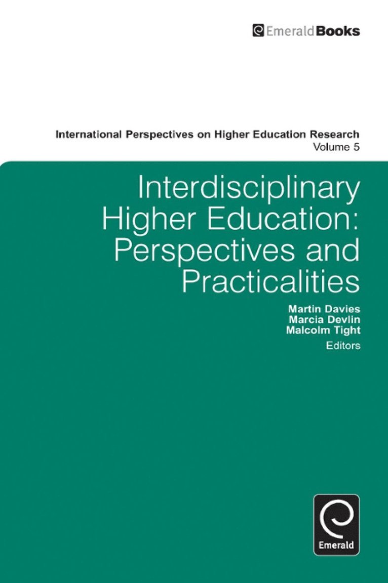 Martin Davies, Marcia Devlin, Malcolm Tight - Interdisciplinary Higher Education, Inbunden
