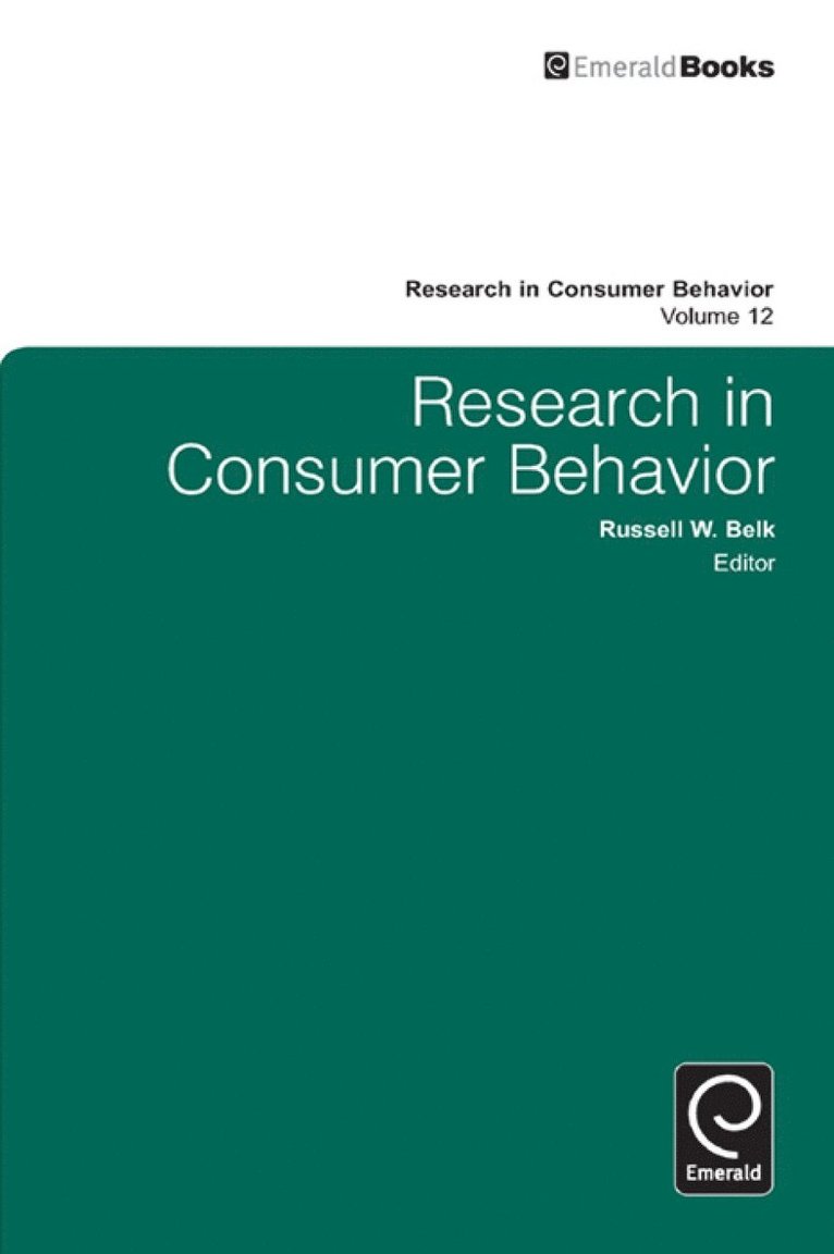 Research in Consumer Behavior 1