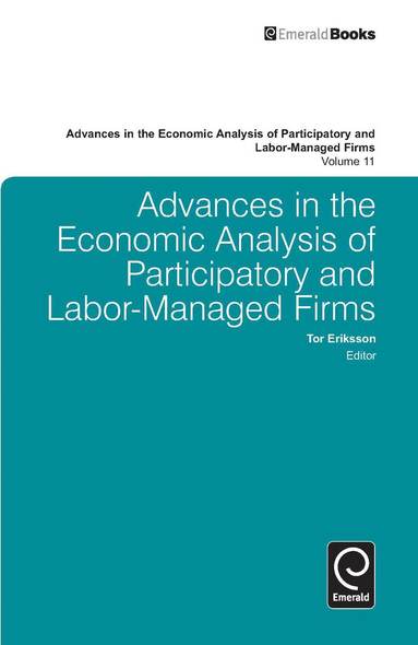 bokomslag Advances in the Economic Analysis of Participatory and Labor-Managed Firms