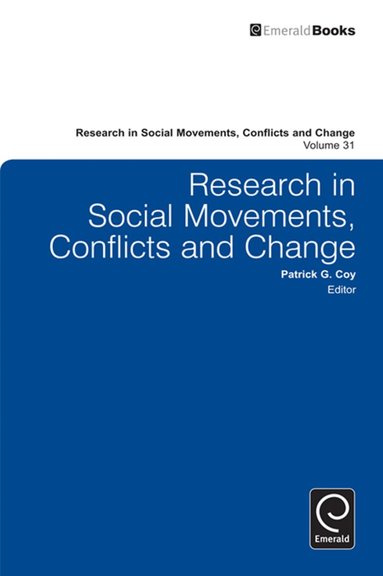 Patrick G. Coy - Research in Social Movements, Conflicts and Change, Inbunden