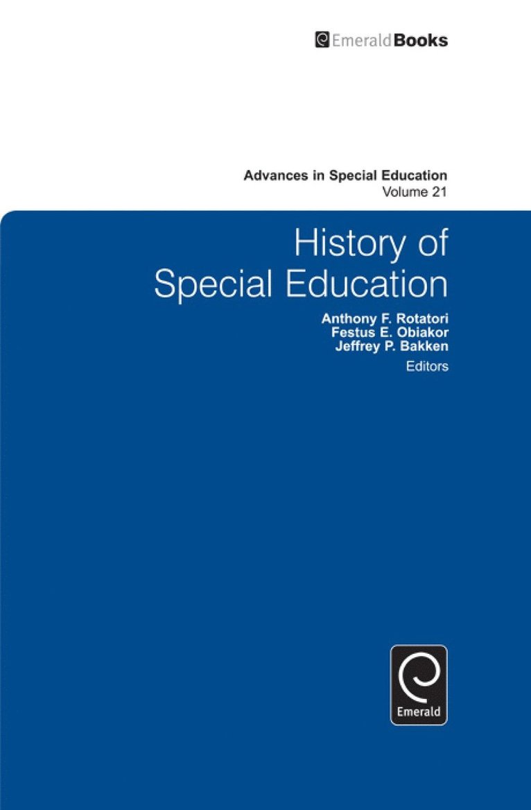 History of Special Education 1