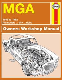 bokomslag MGA (55 - 62) Haynes Repair Manual