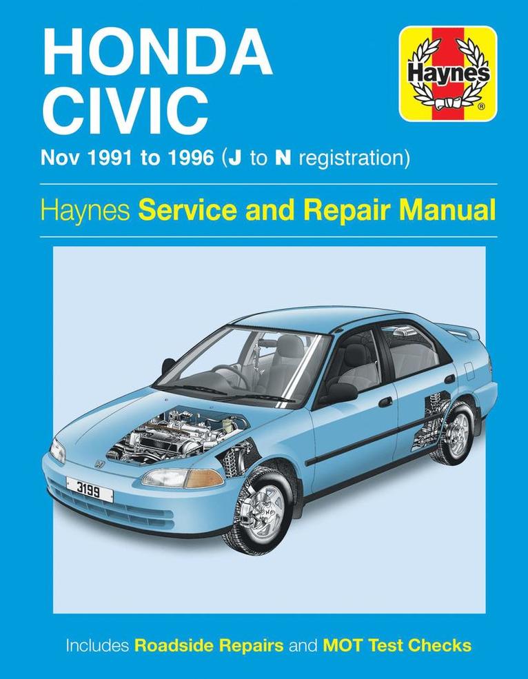 Haynes Publishing - Honda Civic 91-96, Häftad