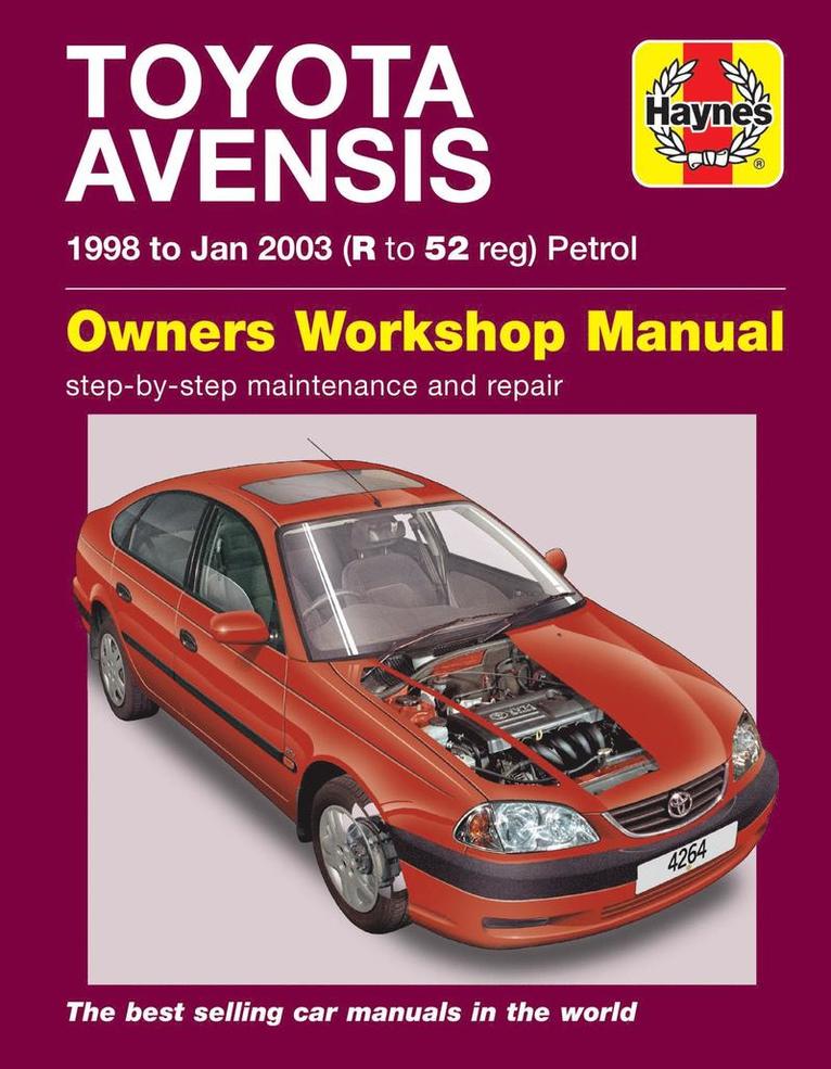 Toyota Avensis Petrol (98 - Jan 03) Haynes Repair Manual 1