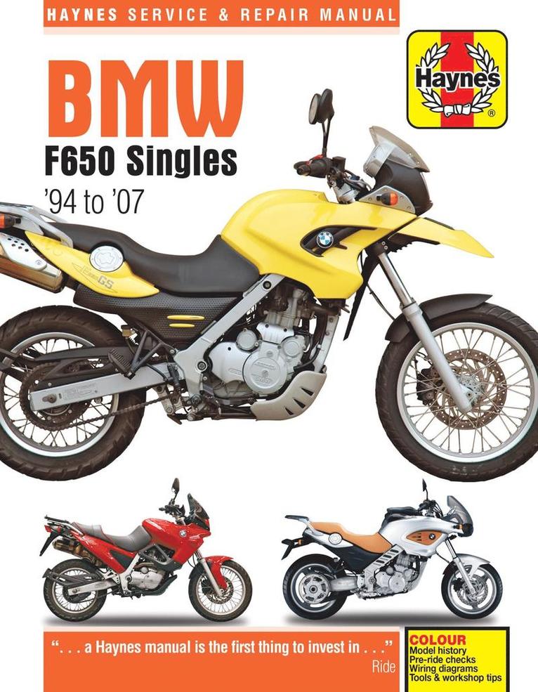 Haynes Publishing - BMW F650 Singles (94 - 07) Haynes Repair Manual, Häftad