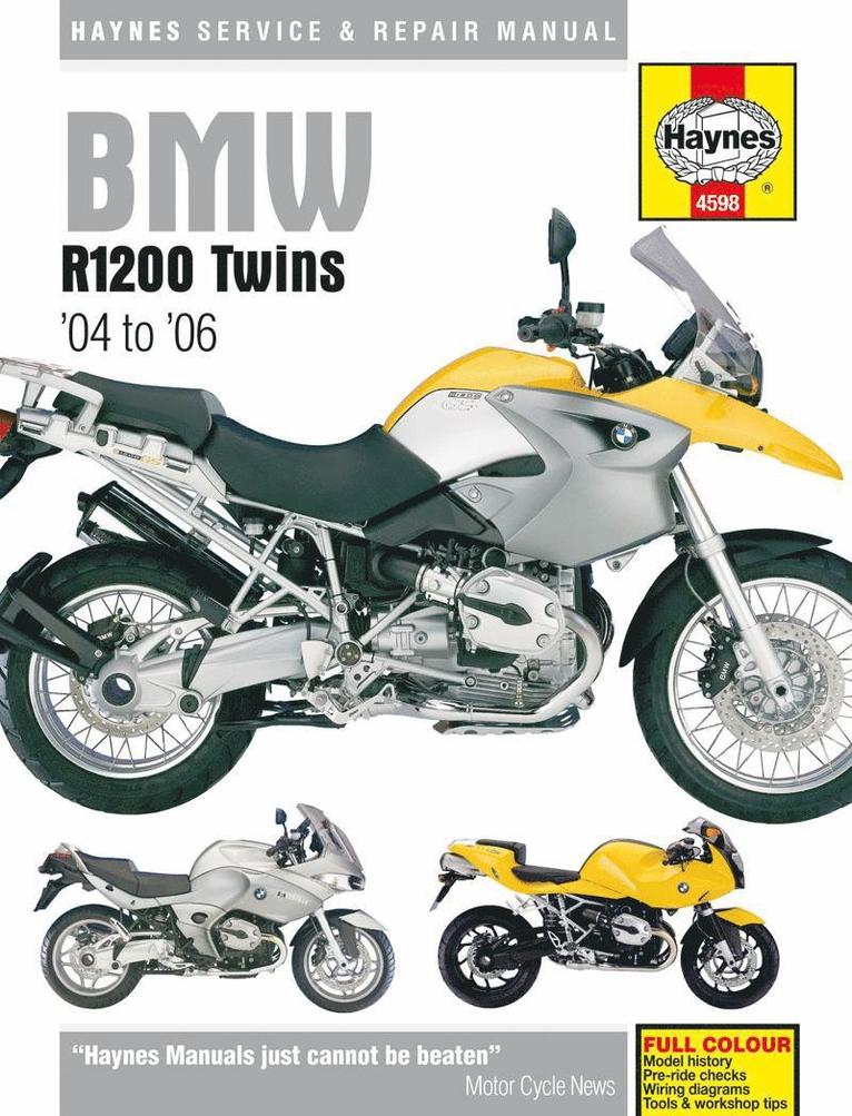BMW R1200 Twins (04 - 09) Haynes Repair Manual 1
