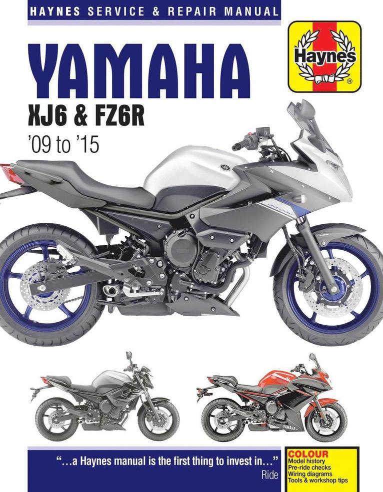 Yamaha XJ6 & FZ6R (2009-2015) Haynes Repair Manual 1