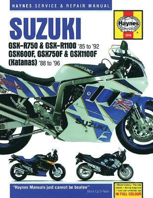 bokomslag Suzuki GSX-R750 & GSX-R1100, GSX600F, GSX750F & GSX1100F (Katanas) (86 - 96)