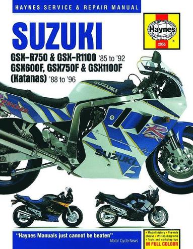 bokomslag Suzuki GSX-R750 & GSX-R1100, GSX600F, GSX750F & GSX1100F (Katanas) (86 - 96)