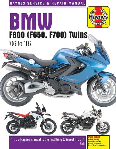 bokomslag BMW F650, F700 & F800 Twins (06-16) Haynes Repair Manual
