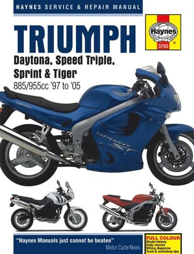 bokomslag Triumph Daytona, Speed Triple, Sprint & Tiger 885/955cc (97 - 05)