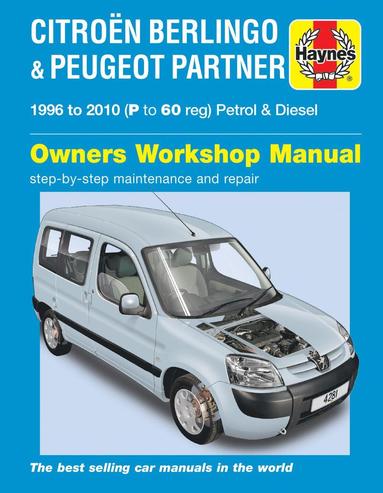bokomslag Citroen Berlingo & Peugeot Partner Petrol & Diesel (96 - 10) Haynes Repair Manual