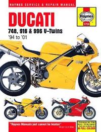bokomslag Ducati 748, 916 & 996 4-valve V-Twins (94 - 01) Haynes Repair Manual