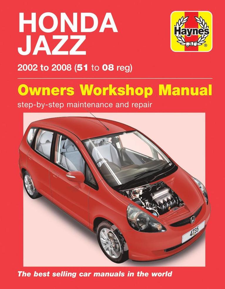 Honda Jazz (02 - 08) Haynes Repair Manual 1