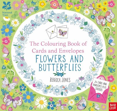 Rebecca Jones - National Trust: The Colouring Book of Cards and Envelopes - Flowers and Butterflies, Häftad