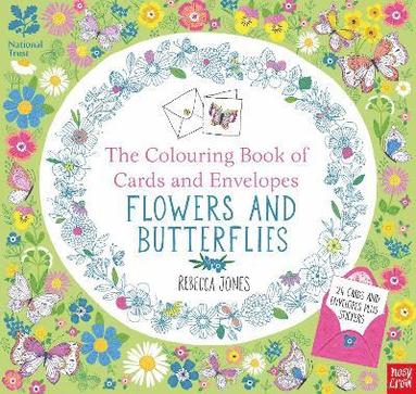 bokomslag National Trust: The Colouring Book of Cards and Envelopes - Flowers and Butterflies