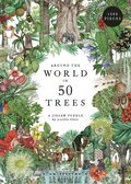 bokomslag Pussel 1000 bitar Around the World in 50 Trees