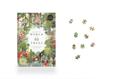 Pussel 1000 bitar Around the World in 50 Trees 4