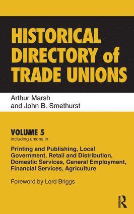 bokomslag Historical Directory of Trade Unions