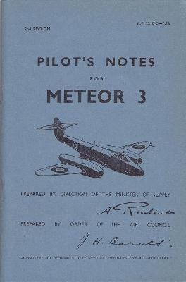 Meteor III Pilot's Notes, Häftad