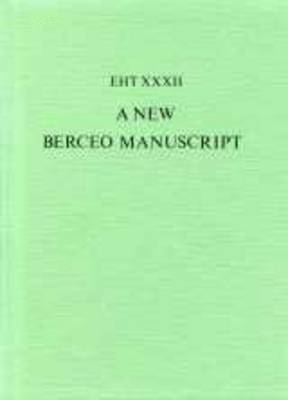 bokomslag New Berceo Manuscript