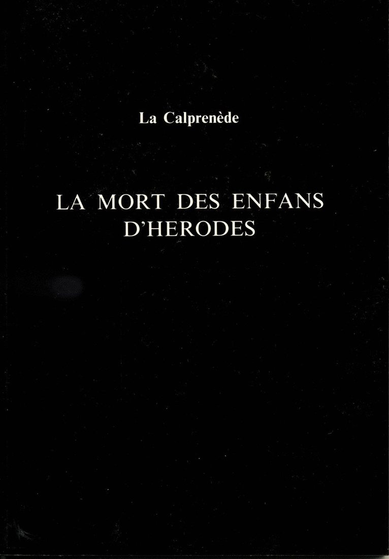 La Mort des Enfans d'Herodes 1