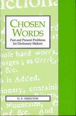 N.E. Osselton, Ne Osselton - Chosen Words, Inbunden