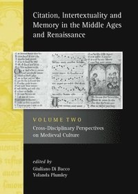 bokomslag Citation, Intertextuality and Memory in the Middle Ages and Renaissance volume 2