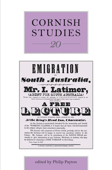 Philip Payton - Cornish Studies Volume 20, Häftad