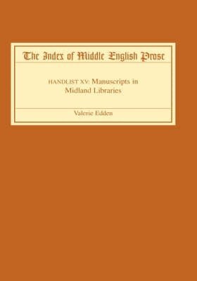 Valerie Edden - The Index of Middle English Prose, Inbunden