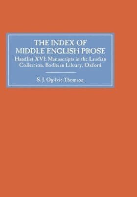 Sarah Ogilvie-Thomson - The Index of Middle English Prose, Inbunden
