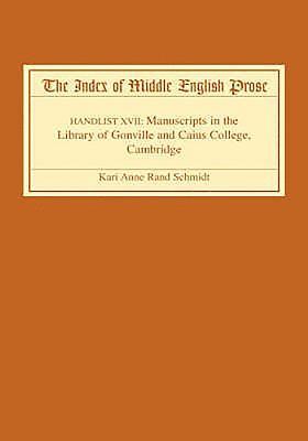 The Index of Middle English Prose 1