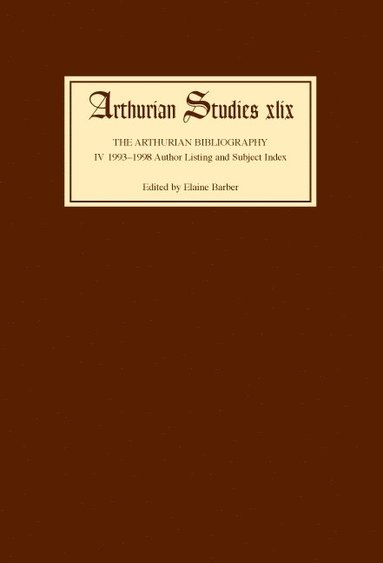 bokomslag Arthurian Bibliography IV