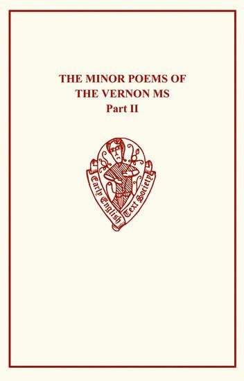 bokomslag The Minor Poems of The Vernon MS II