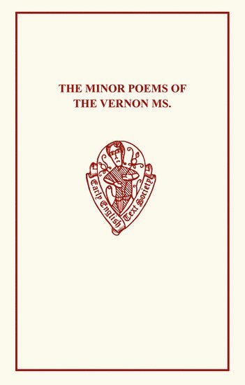 bokomslag Minor Poems of Vernon MS I