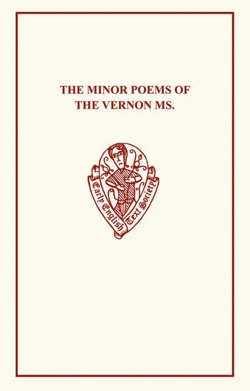 bokomslag The Minor Poems of the Vernon MS