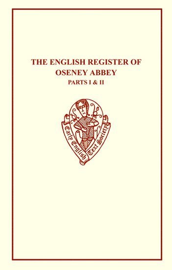 A. Clark - The English Register of Oseney Abbey I & II, Häftad
