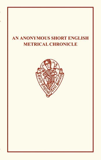 bokomslag An Anonymous Short English Metrical Chronicle