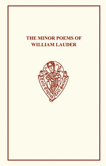 Furnivall, FURNIVALL, F.J Furnivall - The Minor Poems of William Lauder, Inbunden