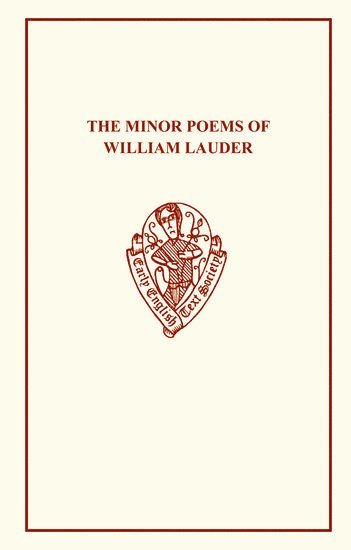 bokomslag The Minor Poems of William Lauder